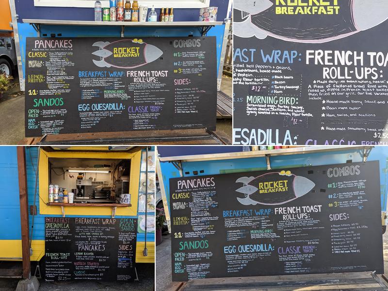 Rocket Breakfast Menu