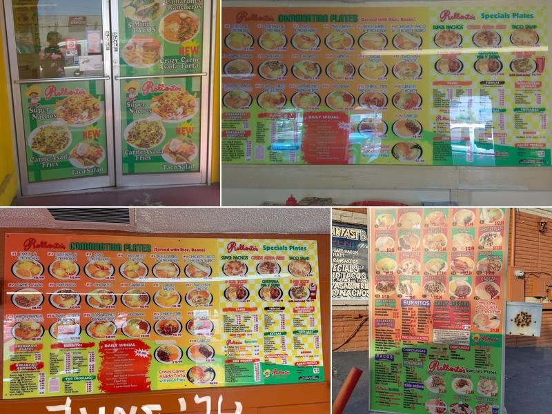Rolberto's Taco Shop Menu