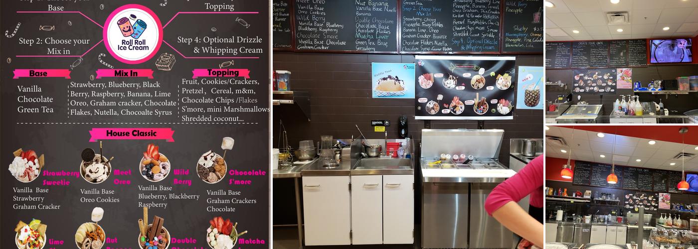 Roll Roll Ice Cream Menu