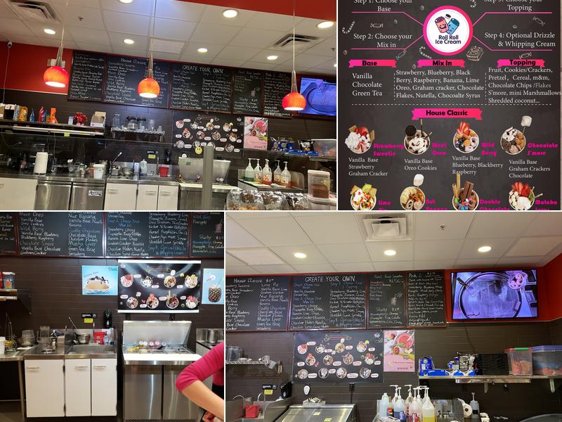 Roll Roll Ice Cream Menu