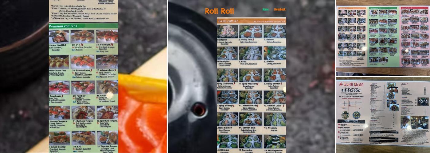 Roll Roll Menu