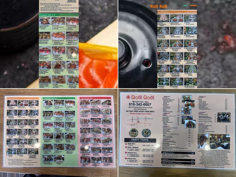 Roll Roll Menu