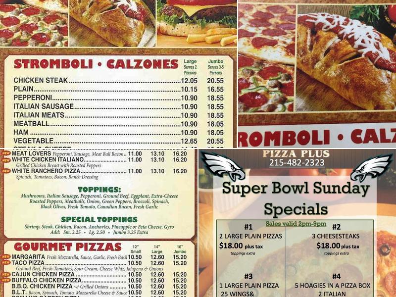 Roman’s Pizza Plus Menu