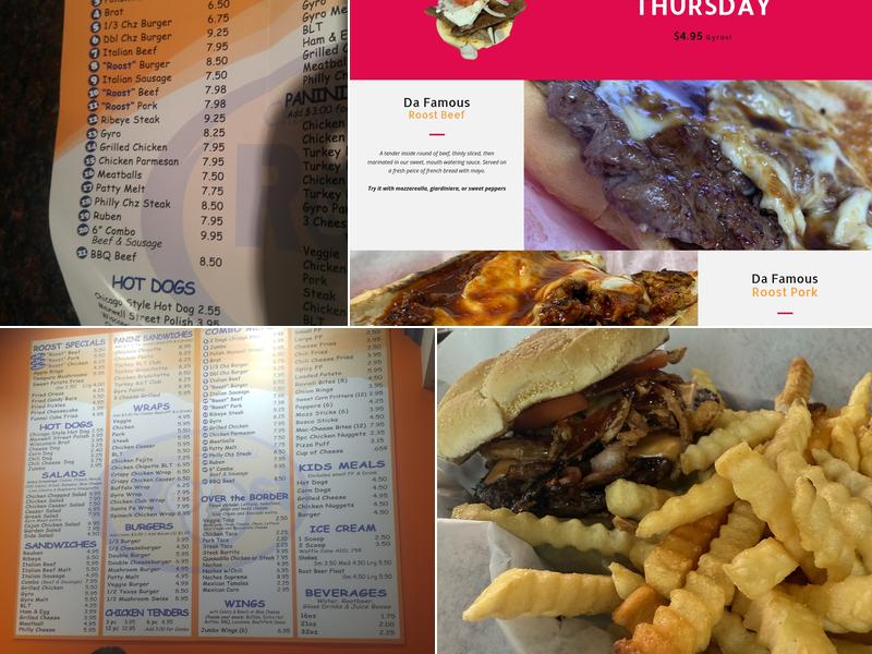 Roost 83 Chicago Style Grill Menu