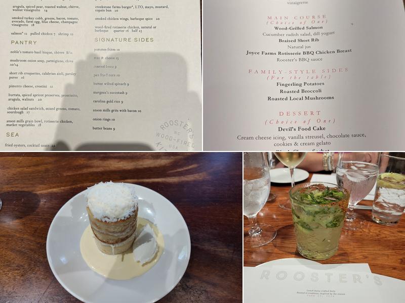 Rooster's Wood-fired Kitchen - Southpark Menu