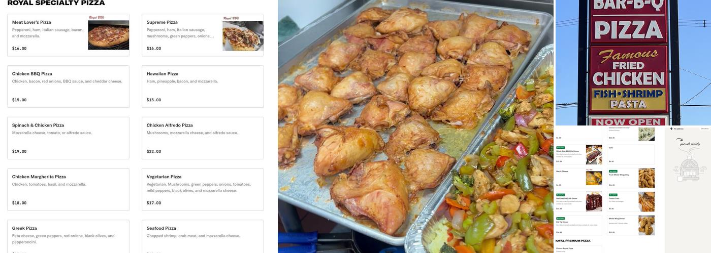Royal Barbecue Pizza Menu