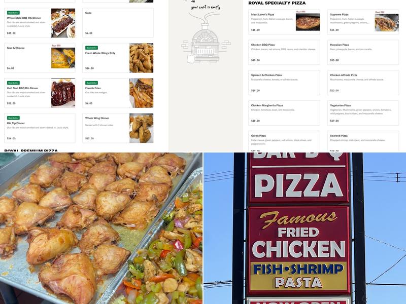 Royal Barbecue Pizza Menu