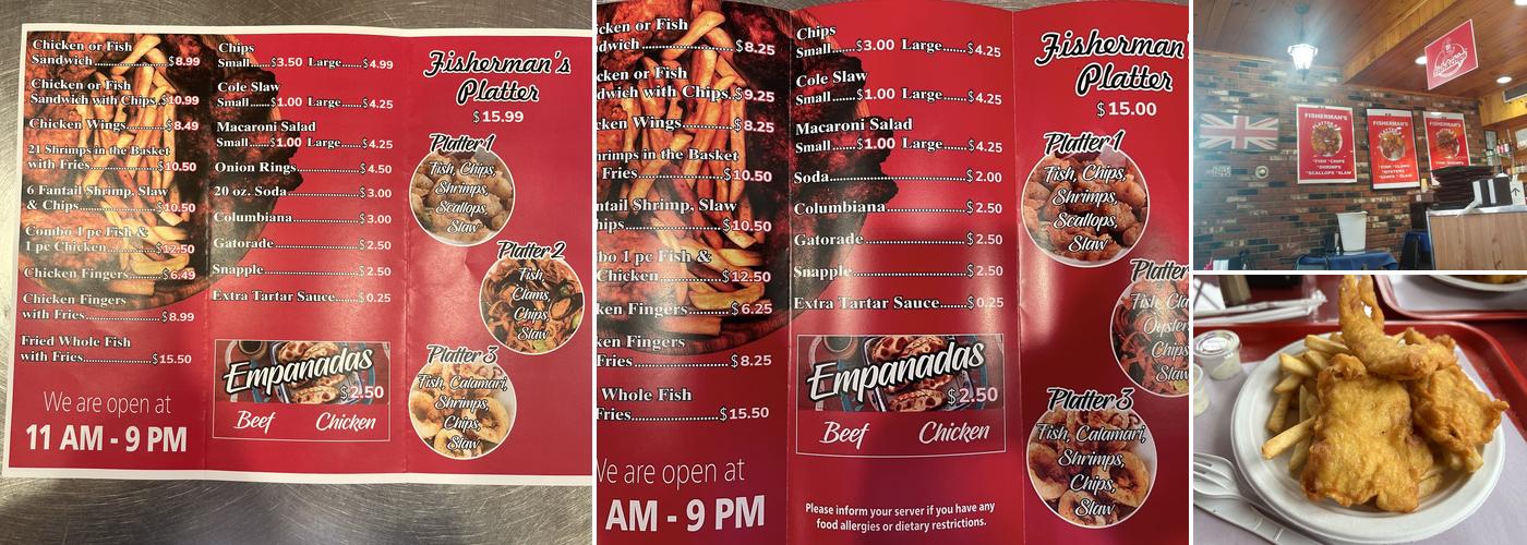 Royal Guard Fish & Chips Menu