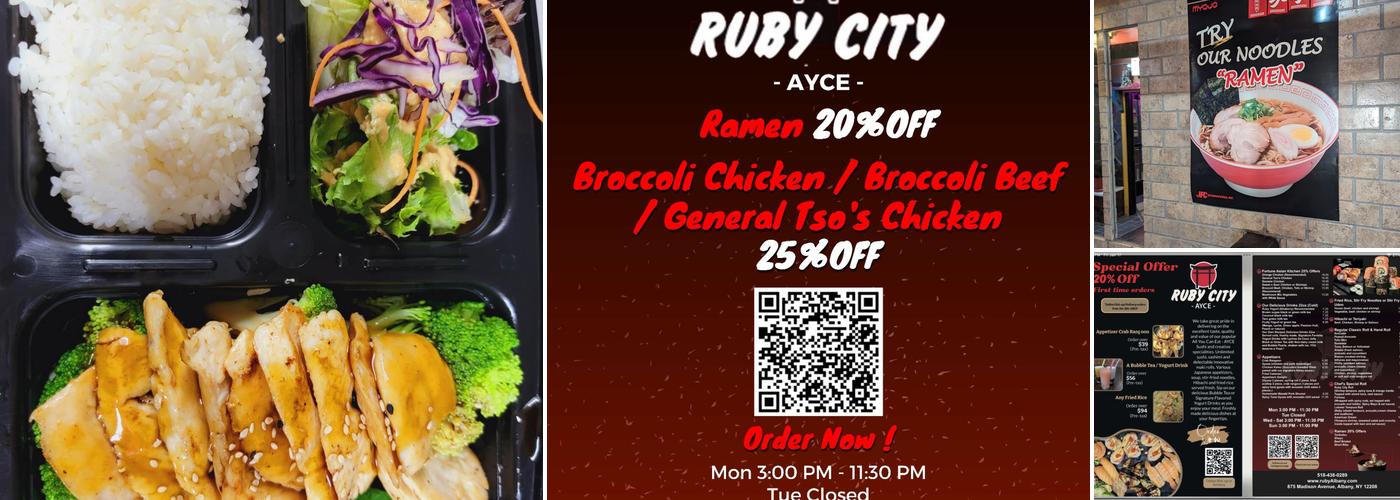 Ruby City Menu
