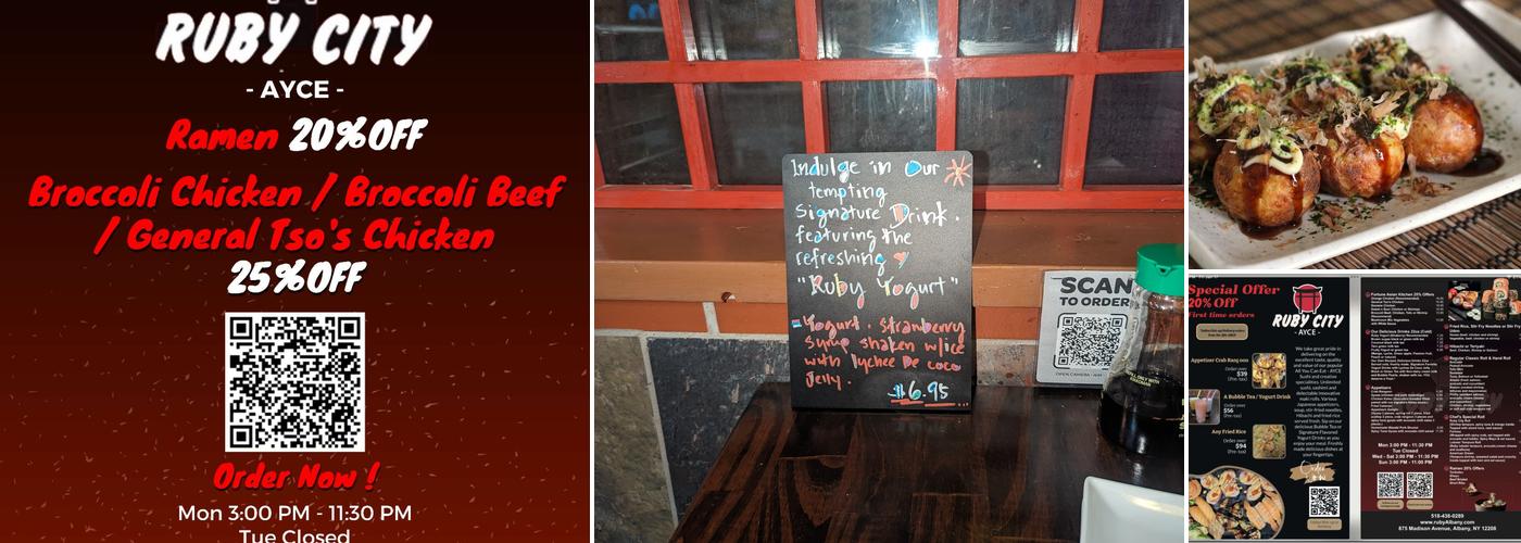 Ruby City Menu