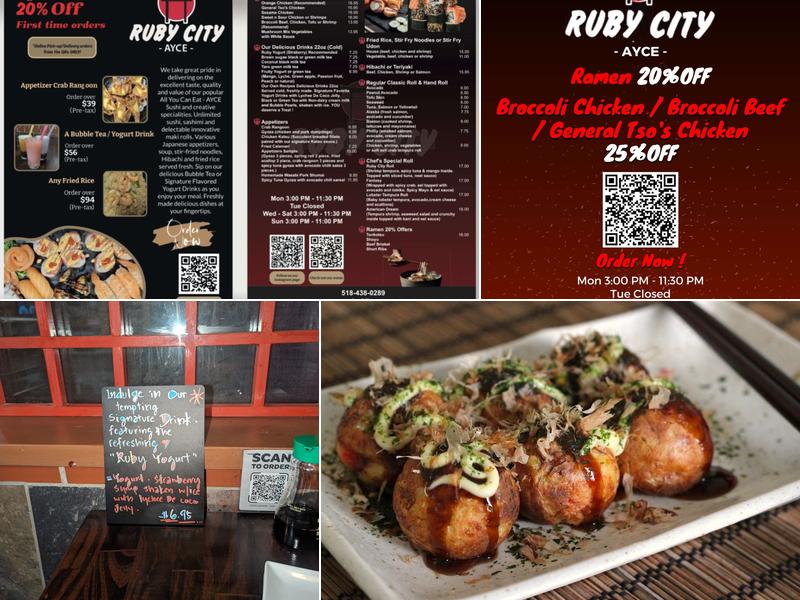 Ruby City Menu