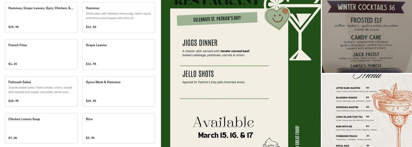 Rumors Menu