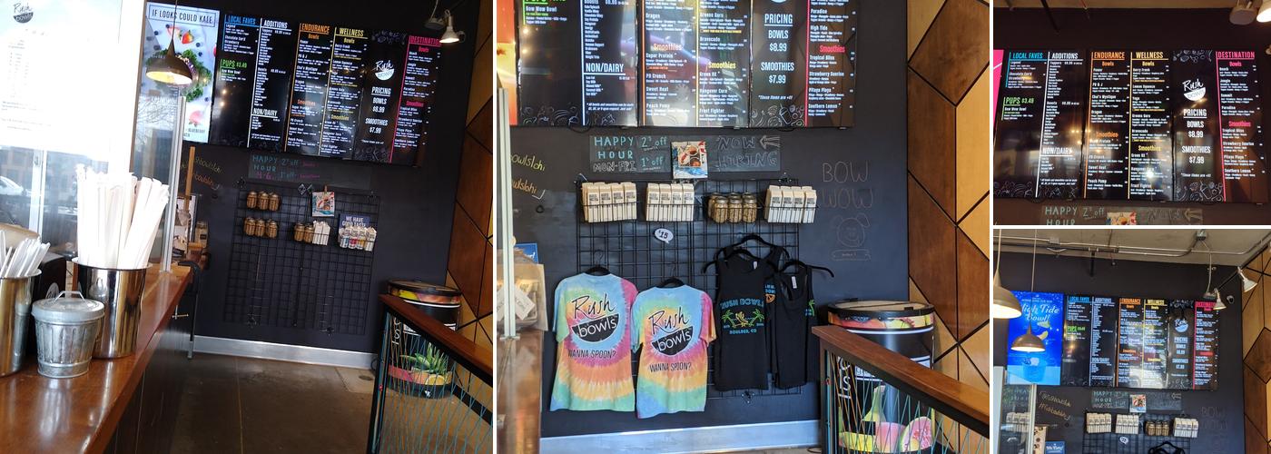 Rush Bowls Menu