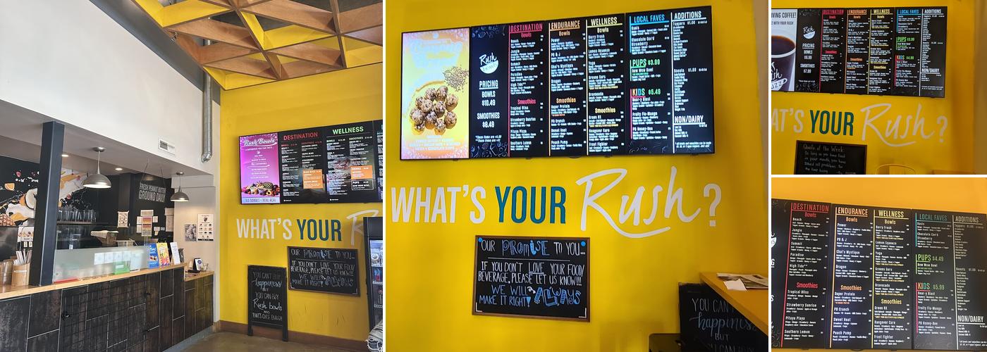 Rush Bowls Menu