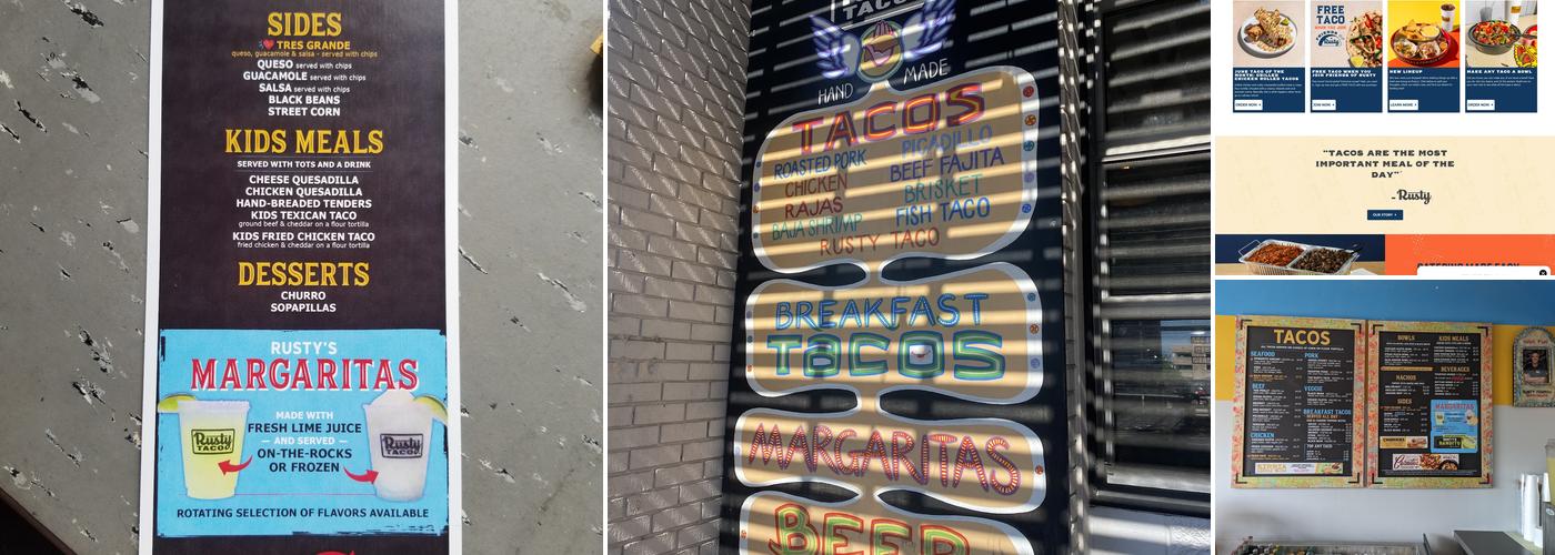 Rusty Taco Menu