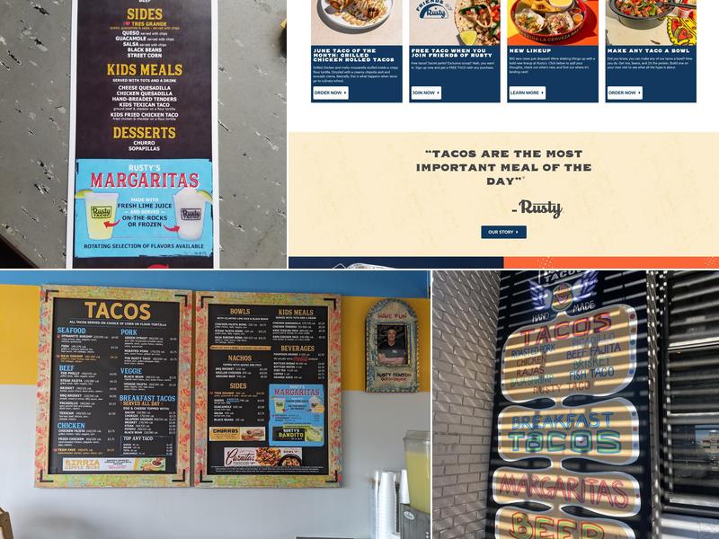 Rusty Taco Menu