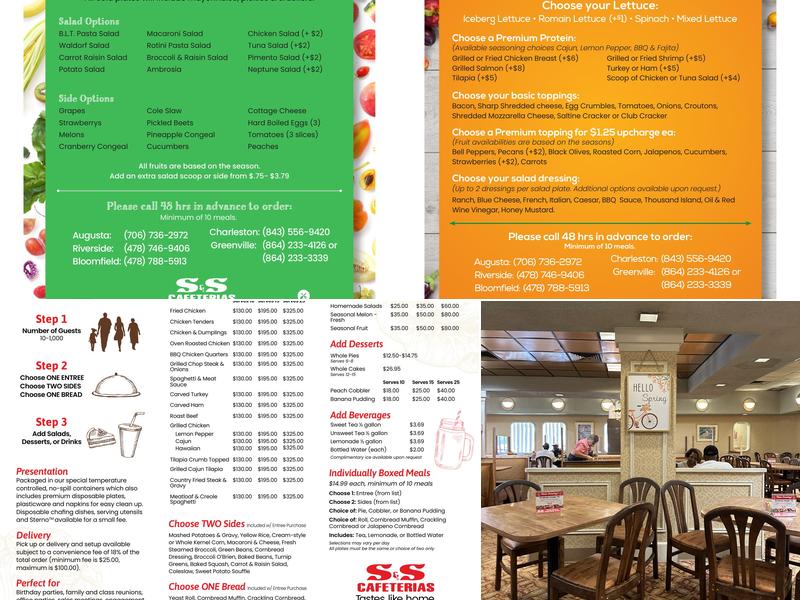 S & S Cafeteria Menu