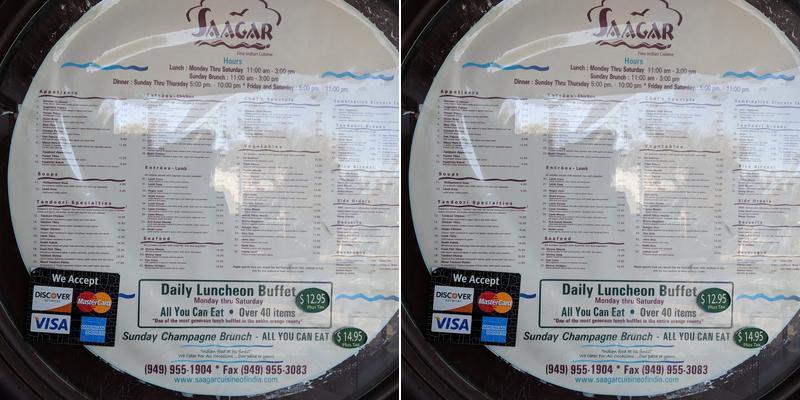 Saagar Fine Indian Cuisine Menu