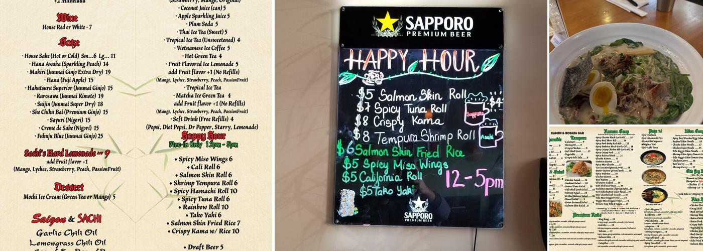 Sachi | Ramen & Robata Bar Menu