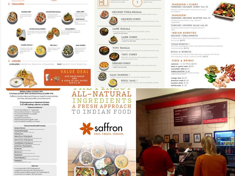 Saffron India Restaurant Menu