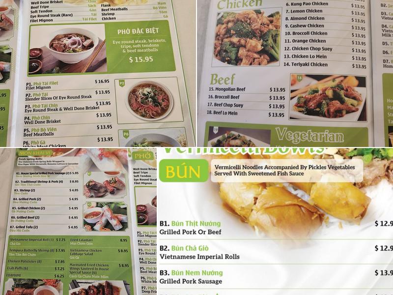 Saigon Bowl Menu