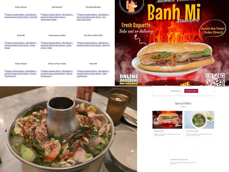 Saigon Uptown Restaurant Menu