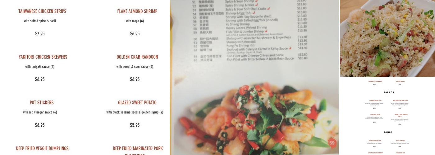 Saint's Alp Teahouse Menu