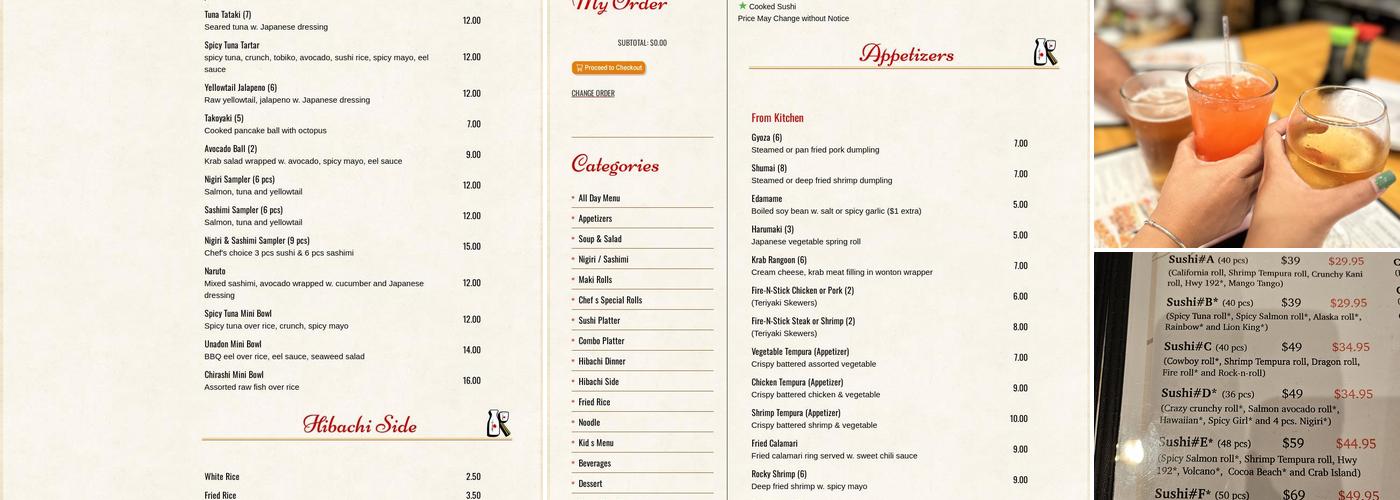 Sakeba Sushi & Grill Menu