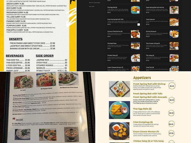 Sala Thai Kitchen Menu