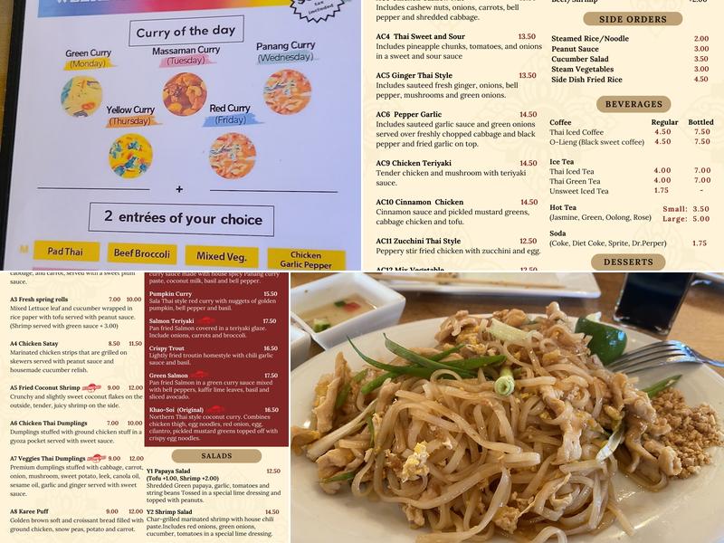 Sala Thai Menu