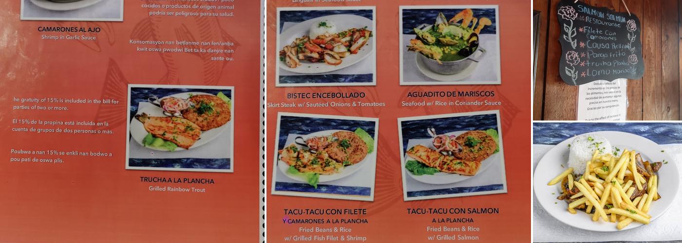 Salmon & Salmon Restaurant Menu