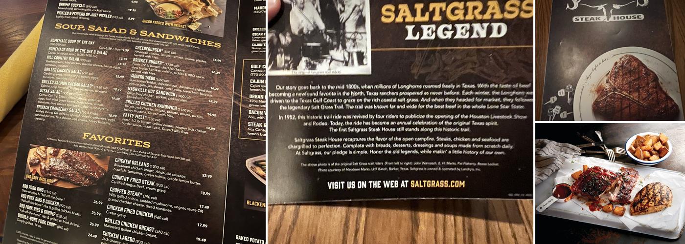 Saltgrass Steak House Menu