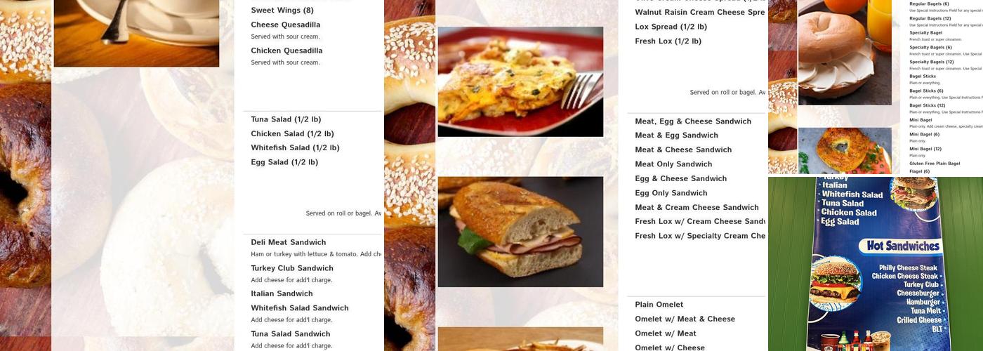 Sam I Am Bagels Menu