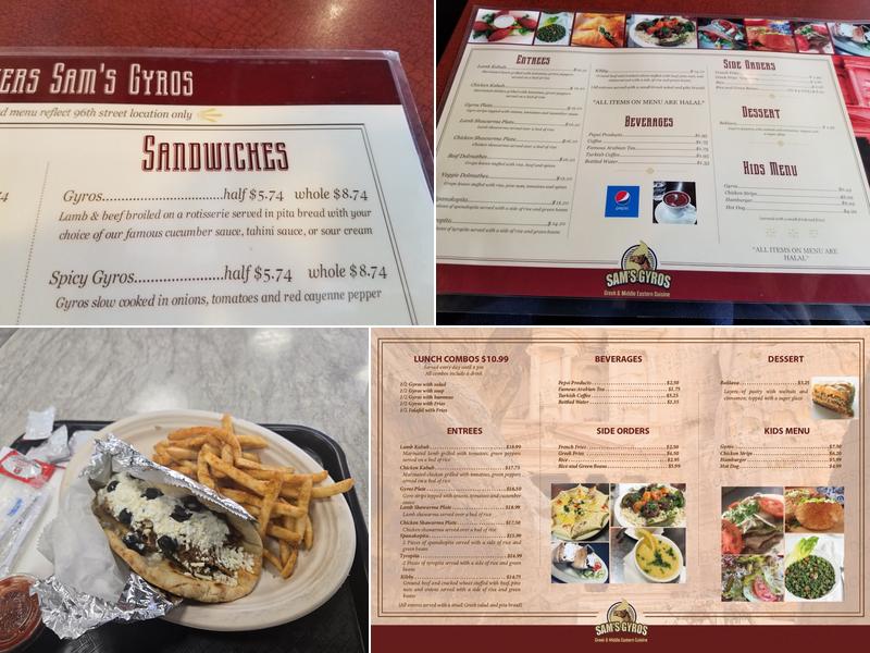 Sam's Gyros Menu