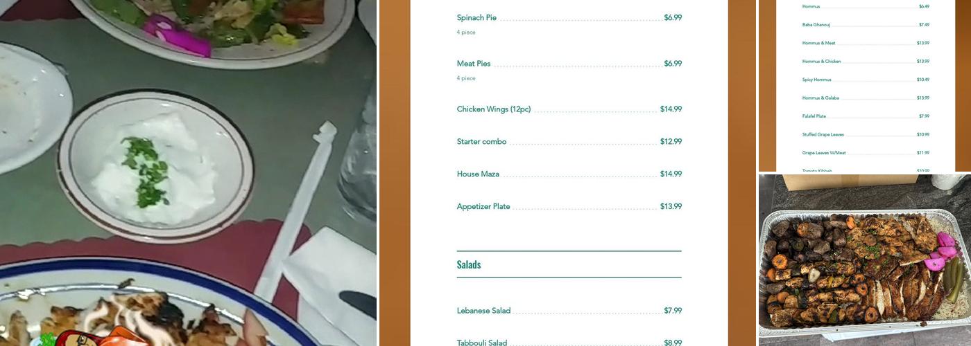 Sam's Kabob House Menu