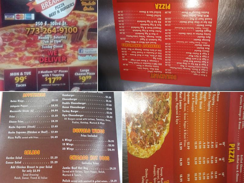 Sammy's Breakfast Menu