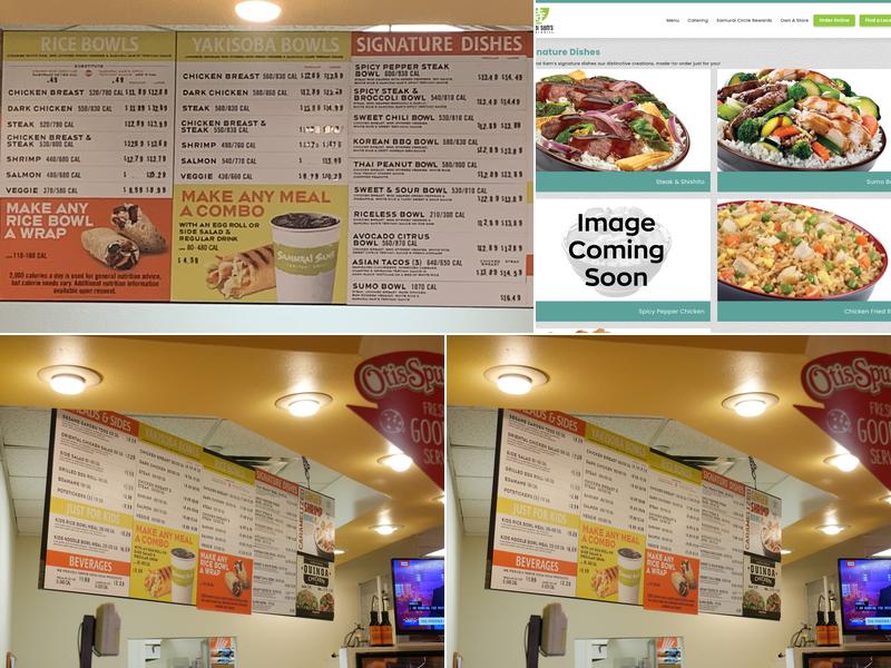 Samurai Sam's Menu