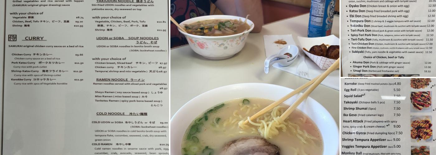 Samurai Menu