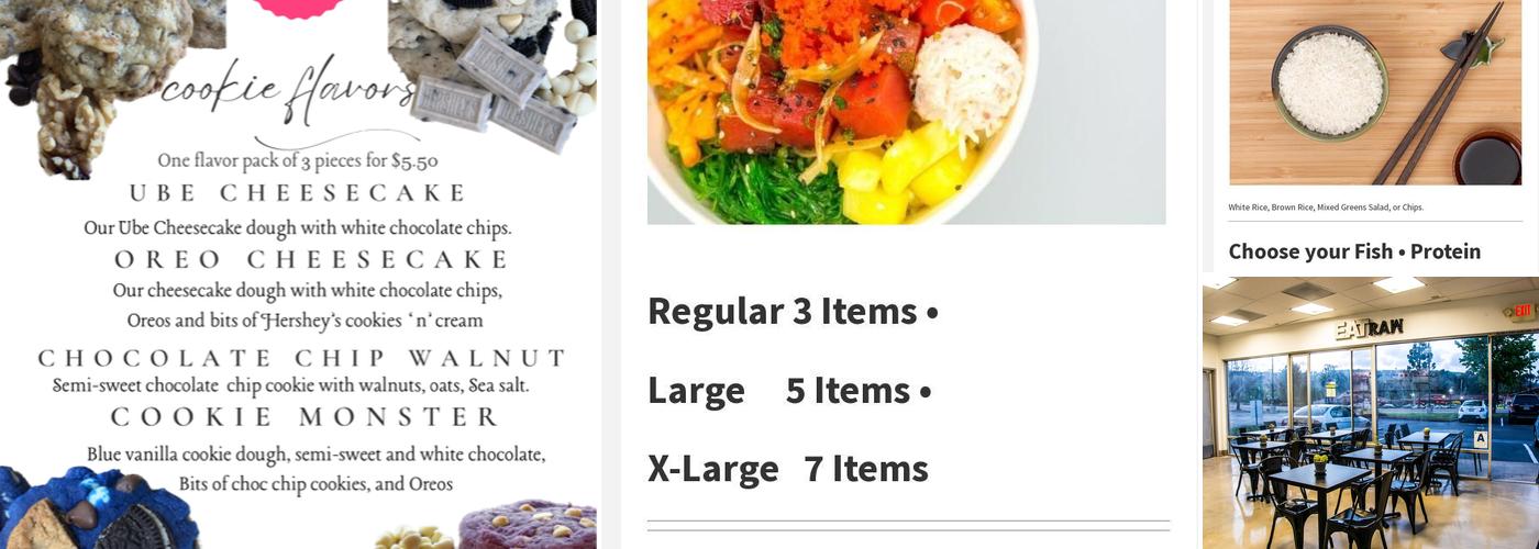 San Diego Poke Co. Menu