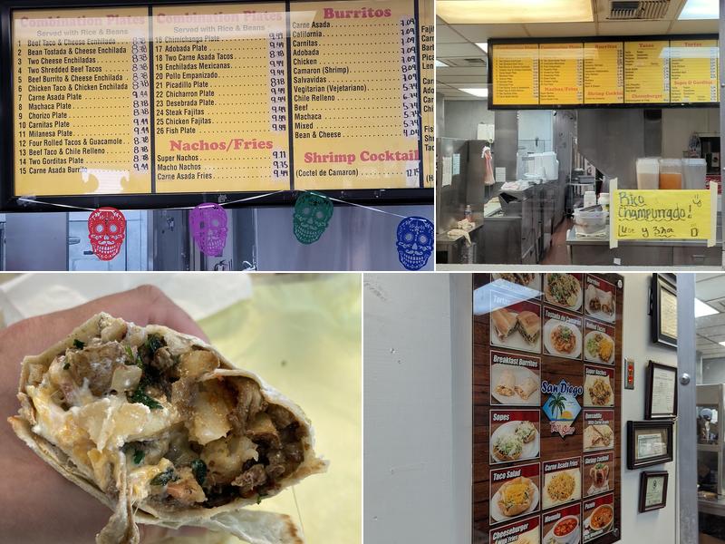 San Diego Tacos Menu