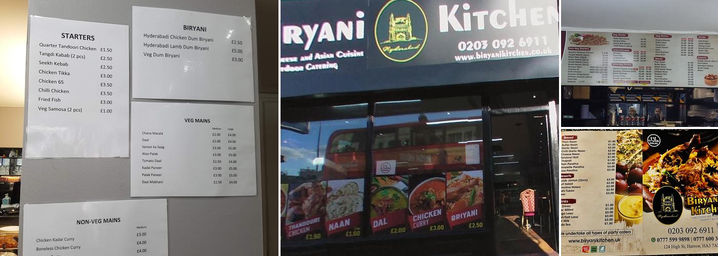 Biryani Kitchen Menu