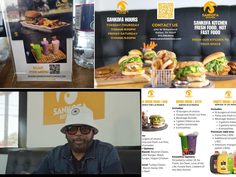 Sankofa Kitchen & Bar Menu