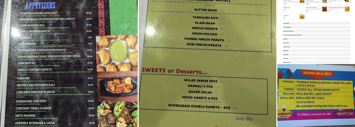Sankranti Menu