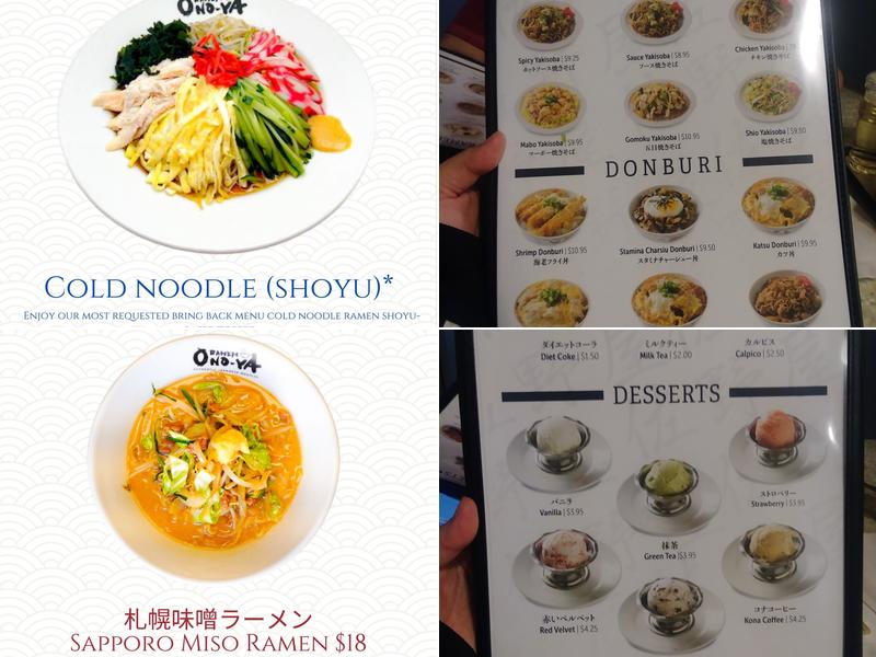 Sanoya Ramen & Catering Menu