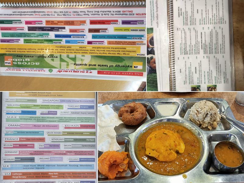 Saravanaa Bhavan Menu