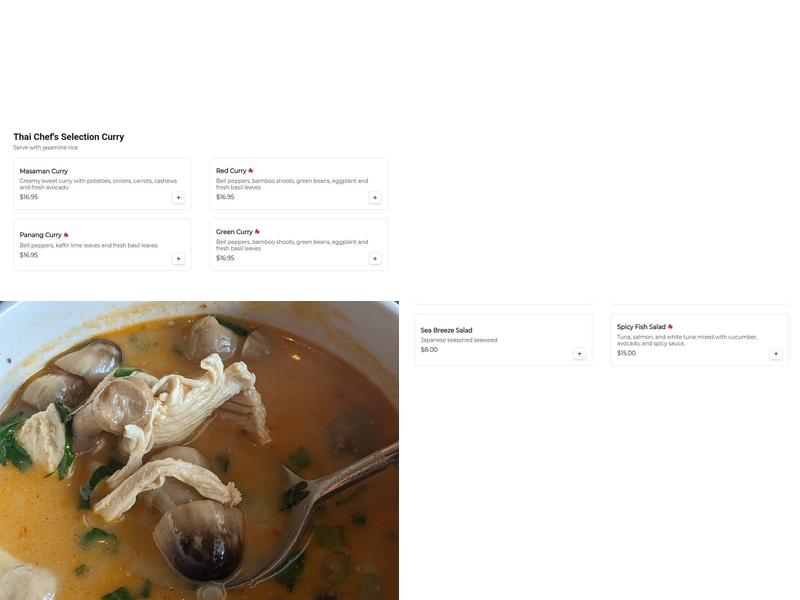 Satto Thai and Sushi Bar Menu