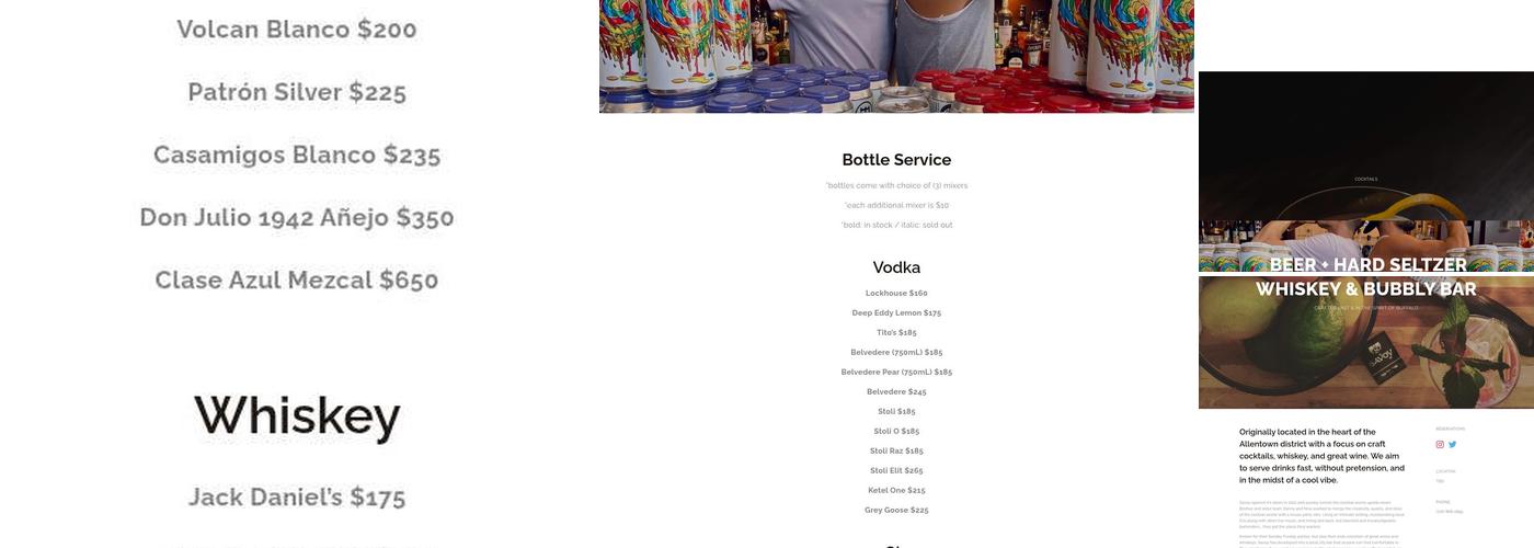 Savoy Menu