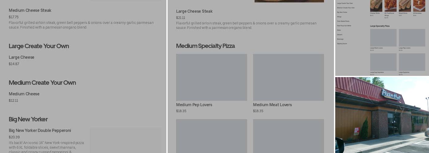 Pizza Hut Menu