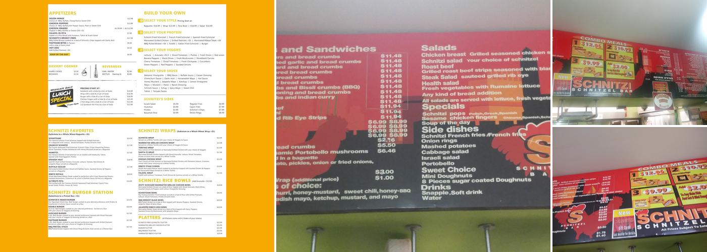 Schnitzi Menu