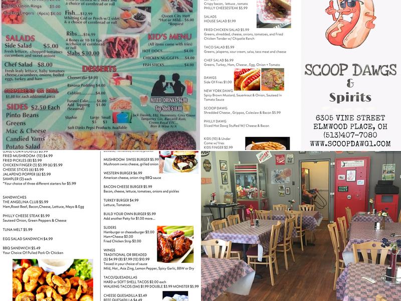 Scoop Dawg Menu